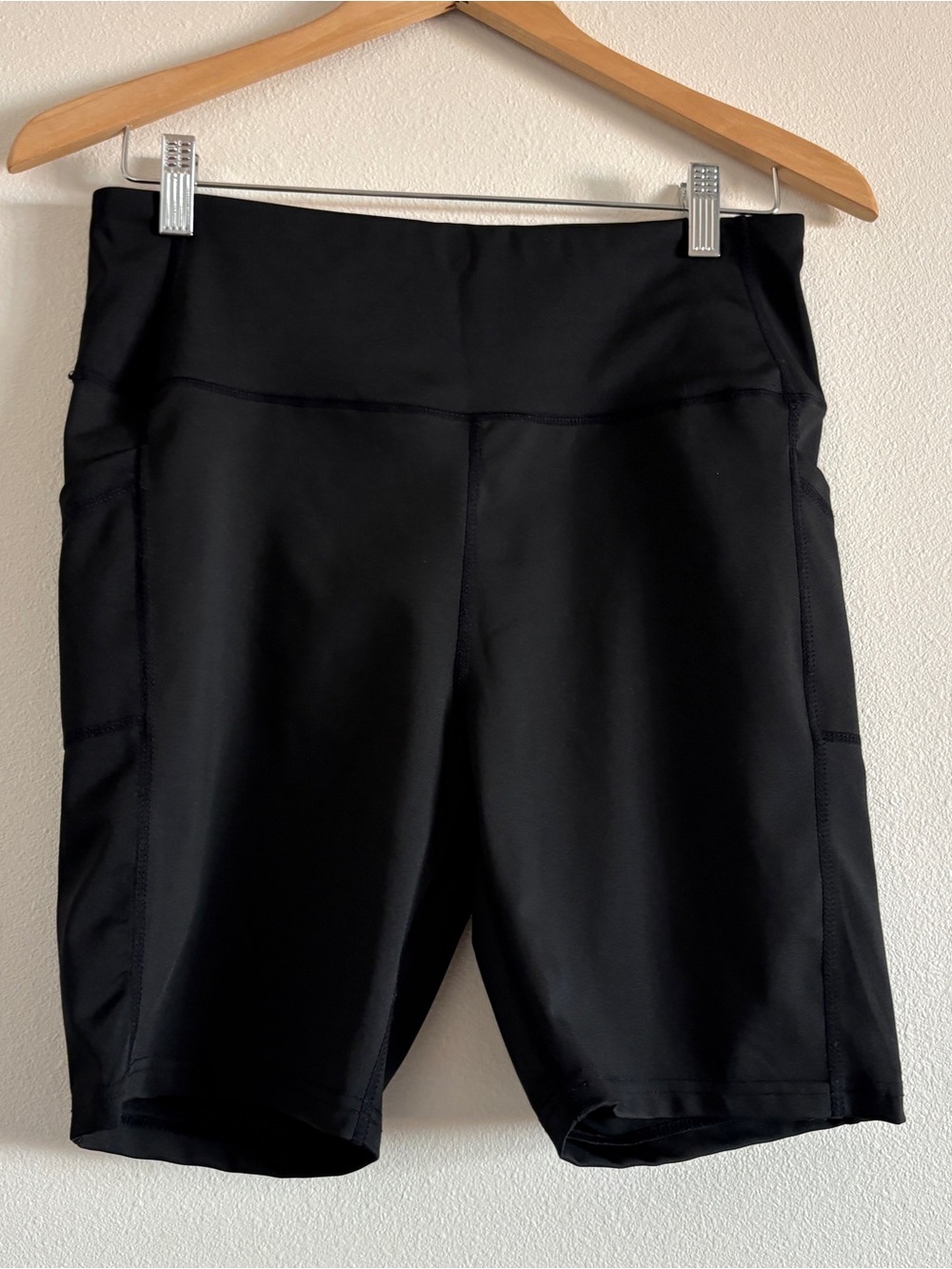 Black High-Waist Athletic Bike Shorts Dyce Active XL